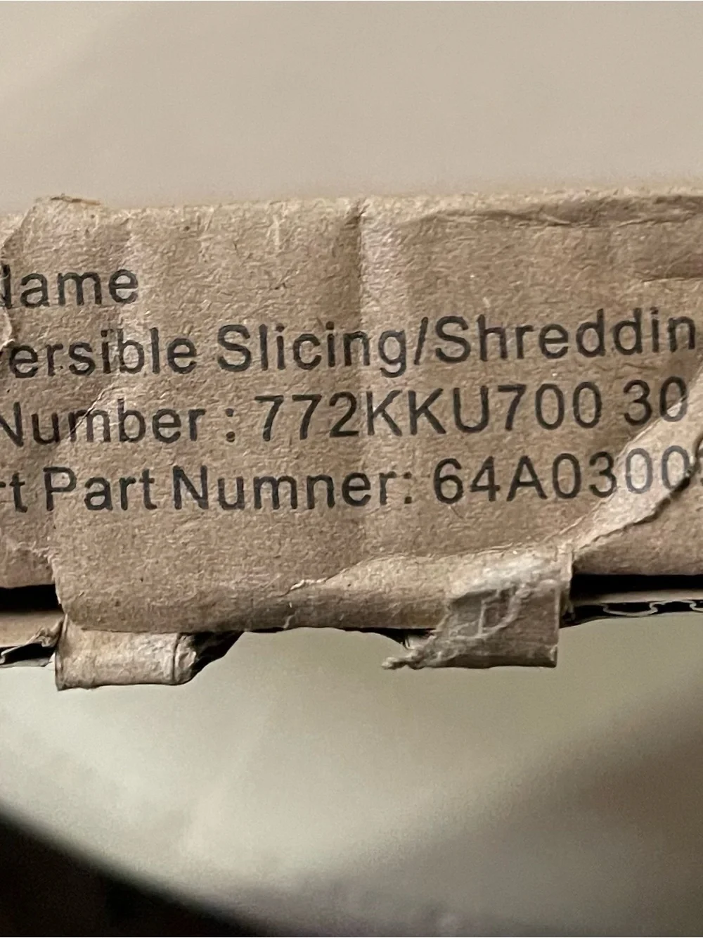 SharkNinja Reversible Slicing & Shredding Disc - Gray NWT